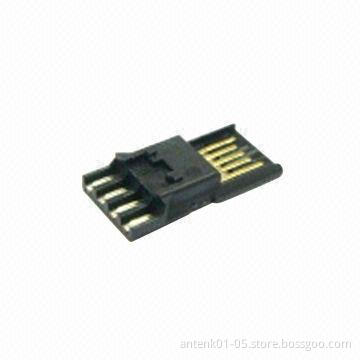 Mini USB connector for cable B type male 5P (main housing + front shell + rear shell)